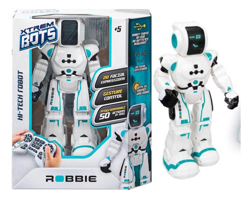 Robot Robbie Xtrem Bots  50 Acciones Original