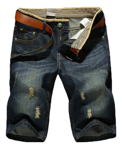 Bermuda Para Hombre Jeans Holgados De Talla Grande La Moda