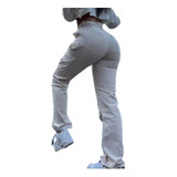 Jogging Blanco Jeans De Trabajo De Cintura Alta Para Mujer