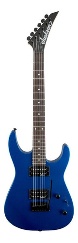 Guitarra Eléctrica Jackson Js Series Js11 Dinky De Álamo Metallic Blue Metalizado Con Diapasón De Amaranto