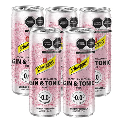 Gin & Tonic Cóctel Sin Alcohol Bebida Alternativa Schweppes | MercadoLibre