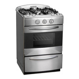 Cocina Domec Next Line Acero Inox Luz Encendido 4q 56cm Color Acero Inoxidable