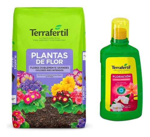 Sustrato Plantas De Flor Terrafertil 20lts Con Fertilizante