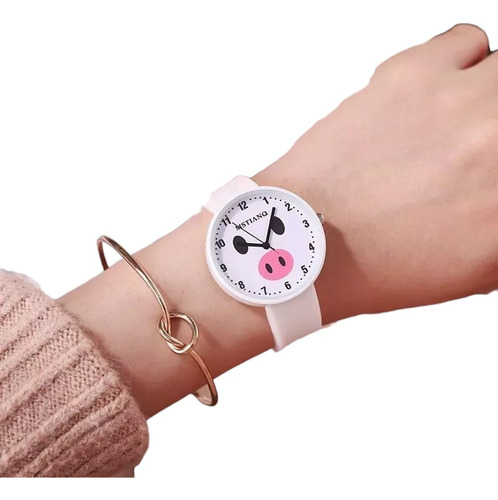 Reloj Cerdito Puerquito Pig Moda Mujer Niña Mayoreo