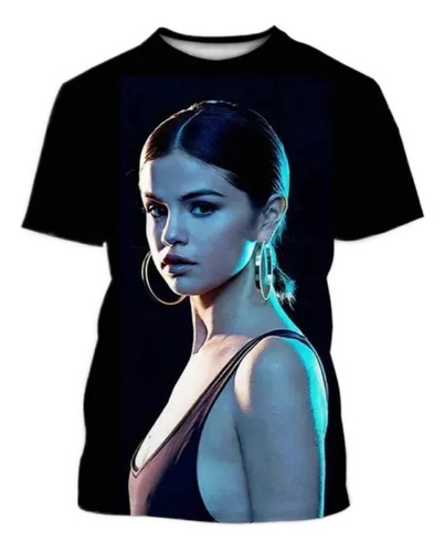 Selena Gomez Playera Impresa En 3d Para Hombre Y Mujer