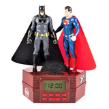 Radio/ Reloj  D C Comics Superman & Batman Superheroes Niños