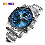 Reloj Hombre Skmei 1389 Original Steel Luxury Ctra Water R