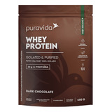 Puravida Whey Protein Isolado Proteína Iso Chocolate 450g