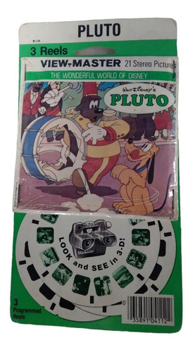 View Master Set De 3 Discos Disney Pluto 3d