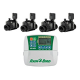 Kit Riego Automatico Rain Bird 4 Zonas Apto Para Wifi Lgt 