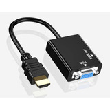 Convertidor Hdmi A Vga Hd 1080 + Cable De Audio De 3,5 Mm