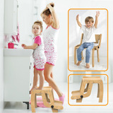 Taburete Plegable De Madera Para Niños Pequeños, Taburete De