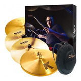 Set Platillos Zildjian Kp100 Seríe K Hi Hat Crash Ride Funda