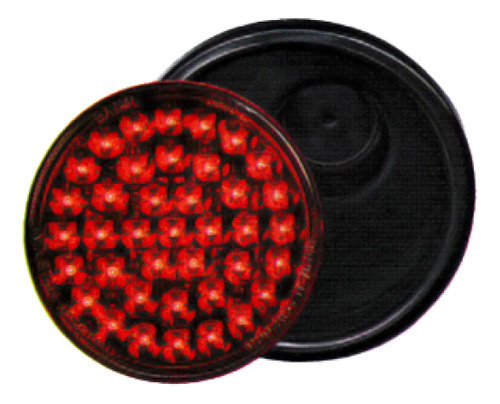 Optica Faro De Posicion Bipolar Rojo Led 12/24v Baiml