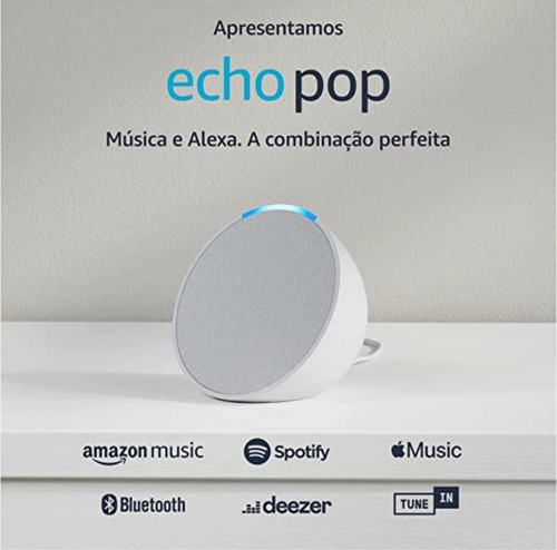 Alexa Echo Pop + Bombillo Wifi Rgb