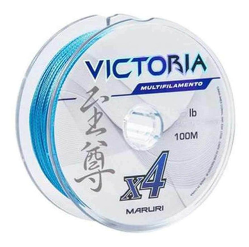 Linha Multifilamento 4 Fios Victoria Azul 200m 0,40mm 53lb