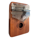 Kalimba Instrumento Musical Piano 17 Chaves Madeira Maciça