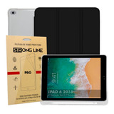 Capa iPad 6 6ª Geração Smart Couro  Porta Caneta + Pelicula