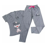 Pijamas Para Mujer Pantalón Largo Pijama Pantera Rosa