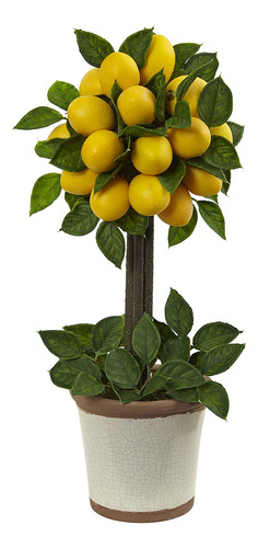 Cerca De La Bola De Limon Natural Topiary  Amarillo  19.5  