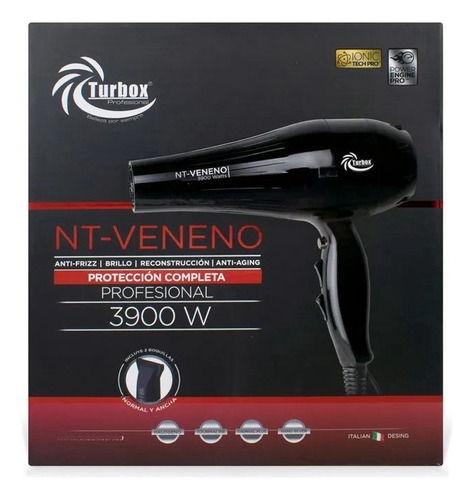 Nt Veneno Turbox Secador Profesional 3900w