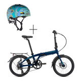 Bicicleta Tern B8 Con Guardabarros Y Parilla + Nutcase Azul