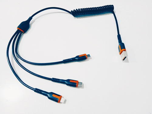 Cable Usb Carga Rápida Soporte Iman Para Celular 3 En 1