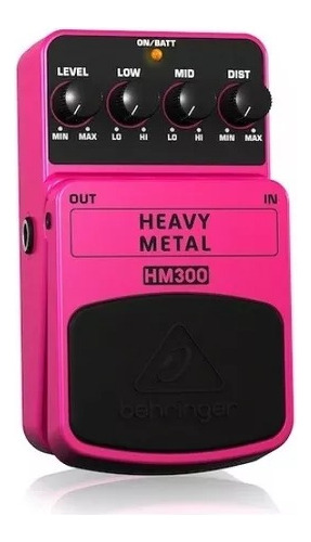 Pedal Efecto Behringer Hm300 Distorsión Heavy Metal