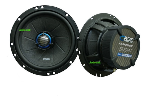 Bocinas Carbon Audio 6.5 Coaxial 2 Vias Alta Potencia 