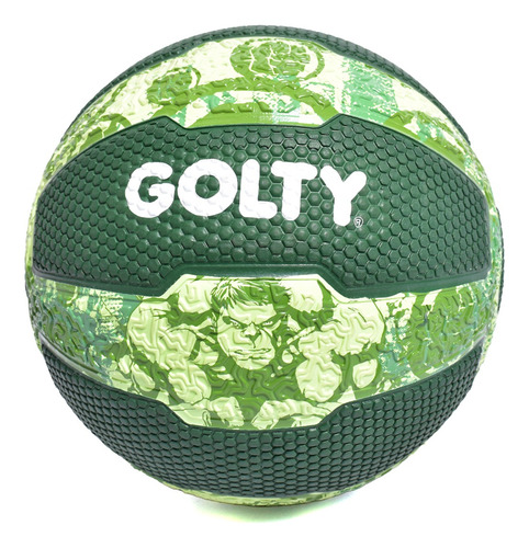 Balón De Baloncesto Competencia Hulk Golty No.7 Color Verde