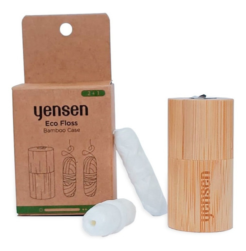 Hilo Dental Yensen De Origen Vegetal Biodegradable + Envase