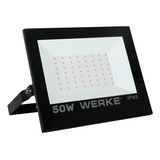 Reflector Proyector Led 50w Growing Werke Color De La Carcasa Negro Color De La Luz Blanco Cálido Full Spetrum