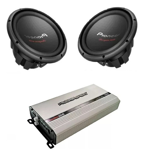 Amplificador Monster Mini1 Audiolabs+2 Woofer Ts-w312d4 