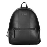 Bolsa Backpack Mujer Enso Moda Casual Dama Color Negro Diseño De La Tela Liso