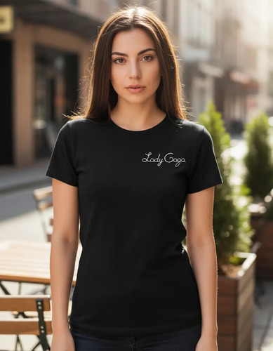 Lady Gaga Playera Lady Gaga Name Joanne Camiseta Talla Mujer
