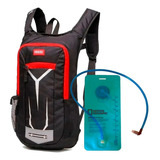 Mochila Everlast Trekking Running Y Bolsa Agua Hidratacion