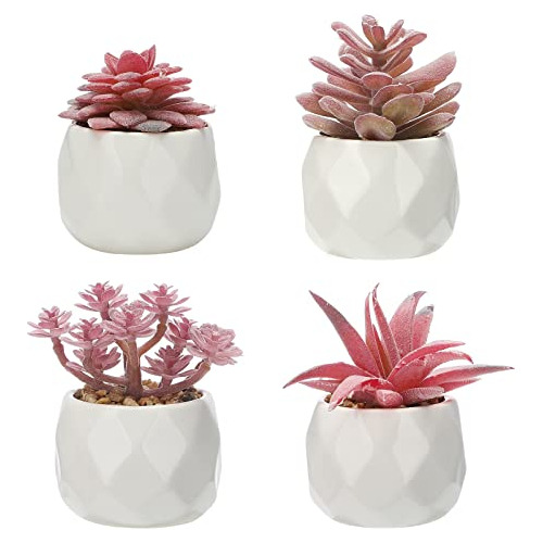 Conjunto De 4 Plantas Suculentas Artificiales, Mini Suc...