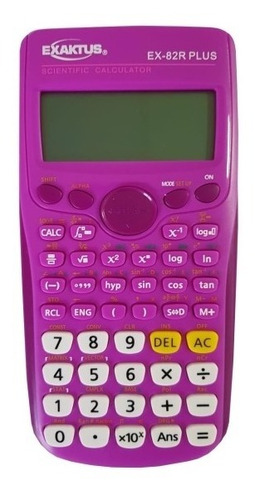 Calculadora Exaktus Ex-82r Cientifica 417 Funciones Rosa