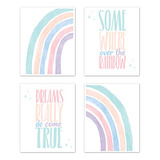 Pastel Rainbow Wall Art Prints Room Decor Bebé, Guarde...