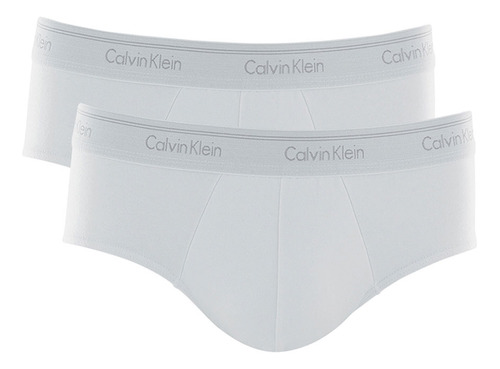Kit Com 2 Cuecas Slip Cotton Original Calvin Klein