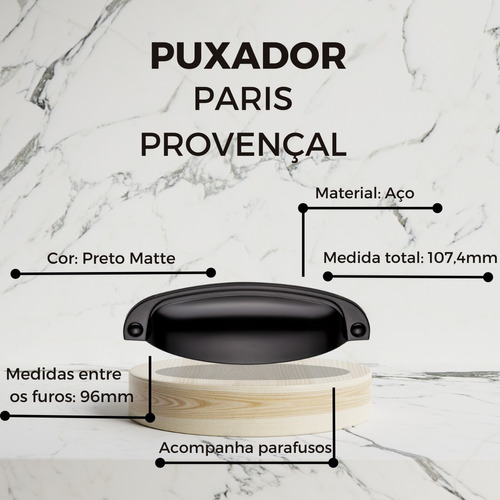 Puxador Concha Cozinha Porta Gaveta Armário Kit 6 Unidades