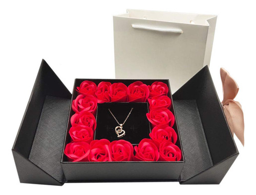 Bringsmart Caja De Regalo Con Diseño De Rosas Eternas Con .