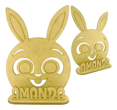 15 Centro De Mesa Bolofofos Coelha Bunny Nome Personalizado