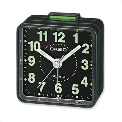 Reloj Despertador Casio Tq140 Numeros Grandes Analogo Luz Color Negro\u002Fnegro | MercadoLibre