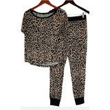 Pijama Honeydew Mujer Pantalón Estilo Jogger Animal Print 