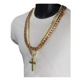 Conjunto Cadenas Oro Collar Cruz Diamantes Collar Oro 14k