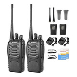 Radio Walkie Talkie Baofeng Bf-888s Uhf Bateria 2800mah X2