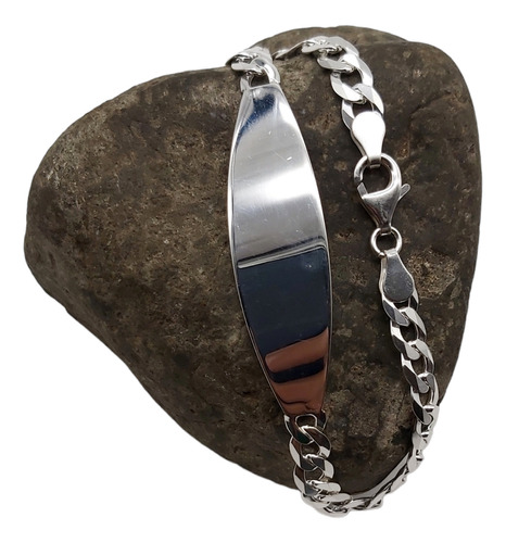 Pulsera Piocha Grumet Plata Italiana 925 - Hombre