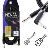 Cabo P10 X P10 Santo Angelo Ninja L 15ft - 4.57m Guitarra