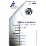 Diamante Natural Certificado 0.36ct 